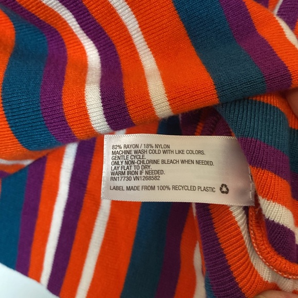 Victor Glemaud striped long sleeve cropped sweater size XS - Picture 3 of 5